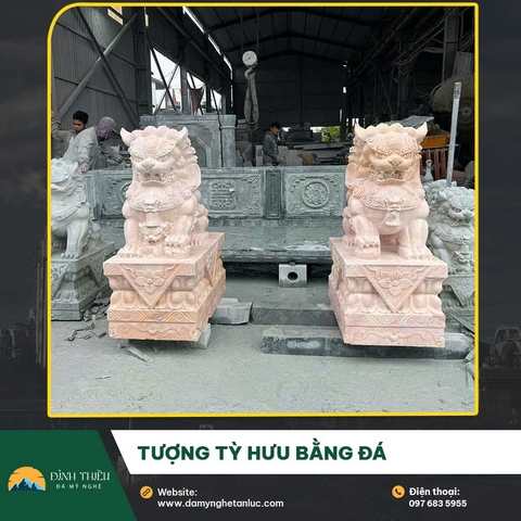 Tượng tỳ hưu bằng đá – Linh vật phong thủy mang lại tài lộc và may mắn