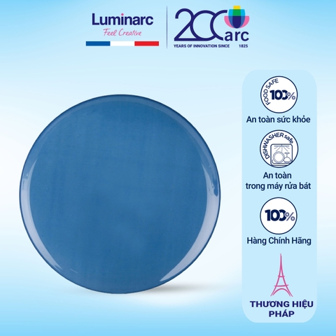 Đĩa thủy tinh Luminarc Arty Blue 20.5cm - G9796/H7739