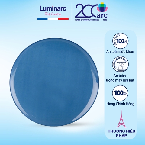 Đĩa thủy tinh Luminarc Arty Blue 25cm - H7732/H0106