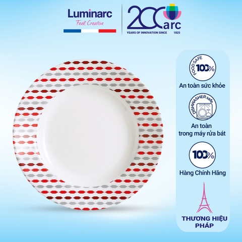 Đĩa thủy tinh sâu lòng Luminarc Sixties 22cm - J1900