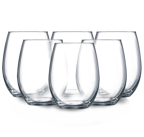 Bộ 6 cốc thủy tinh cao C&S Primary G3322 350ml (Áp dụng số lượng từ 50 bộ)