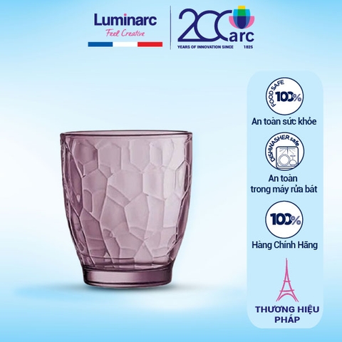 Bộ 6 cốc thủy tinh thấp Luminarc Ricky Coral 340ml - V8708 (Giá áp dụng cho 50 bộ trở lên)