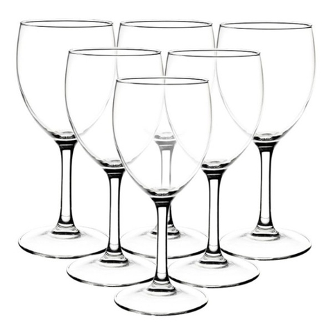 Bộ 6 ly vang thủy tinh Elegance 190ml - 12055 (Áp dụng số lượng từ 50 bộ)