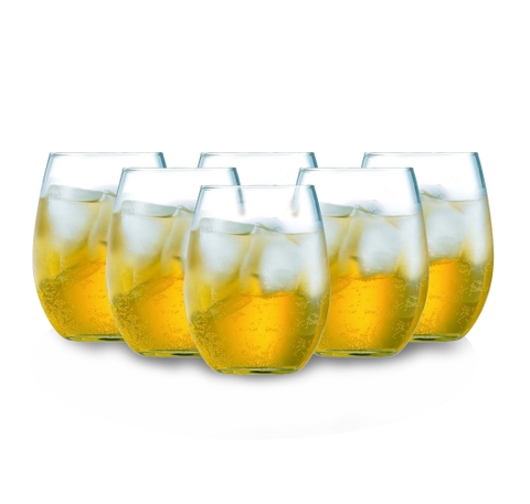 Bộ 6 cốc thủy tinh cao C&S - Primary G0036 270ml (Áp dụng số lượng từ 50 bộ)