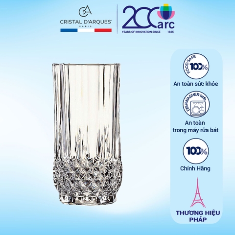 Bộ 6 cốc thủy tinh cao CDA Longchamp 280ml - G5157 (Giá áp dụng cho 30 bộ trở lên)