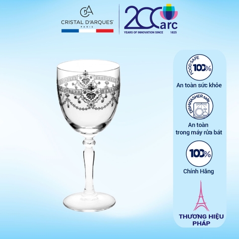 Bộ 6 ly vang thủy tinh CDA Dampierre Silver 190ml - H7938 (Giá áp dụng cho 30 bộ trở lên)