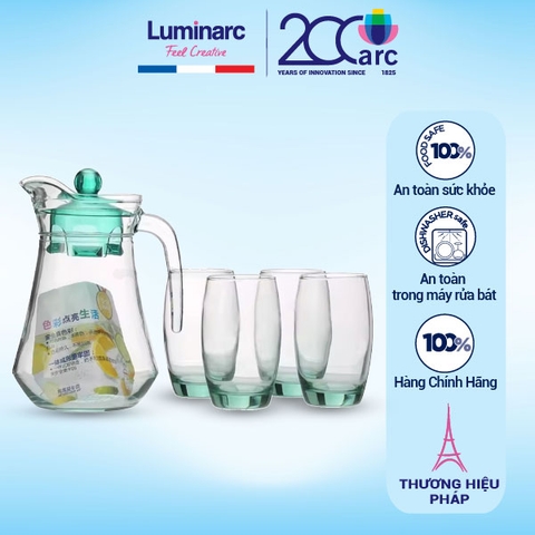 Bộ bình cốc thủy tinh Luminarc ARC Ice Green 5 chi tiết - L0474