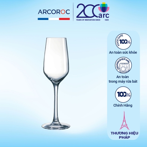Bộ 6 ly champagne thủy tinh Acoroc Mineral 160ml - L8091 (Giá áp dụng cho 50 bộ trở lên)