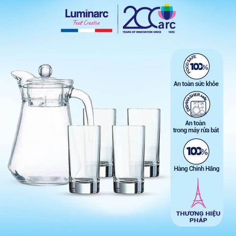 Bộ bình cốc thủy tinh Luminarc ARC 5 chi tiết - N0835