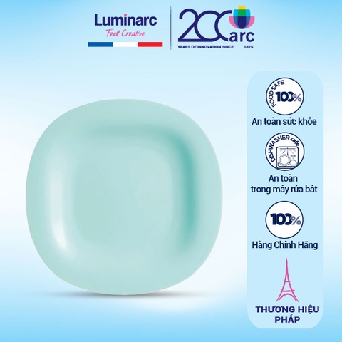 Đĩa thủy tinh nông lòng Luminarc Carine xanh ngọc 27cm - P4127