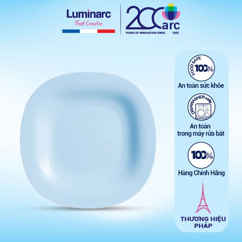 Đĩa thủy tinh nông lòng Luminarc Carine Light Blue 19cm - P4245
