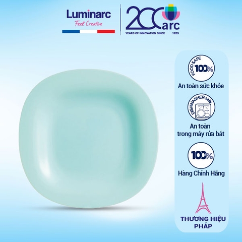 Đĩa thủy tinh nông lòng Luminarc Carine xanh ngọc 19cm - P4246