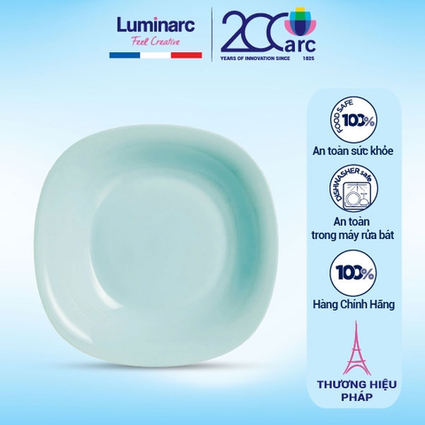 Đĩa thủy tinh sâu lòng Luminarc Carine xanh ngọc 21cm - P4251