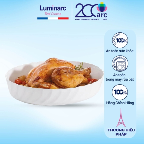 Khay nướng thủy tinh Luminarc Cuisine Trianon 22x16cm- P4017