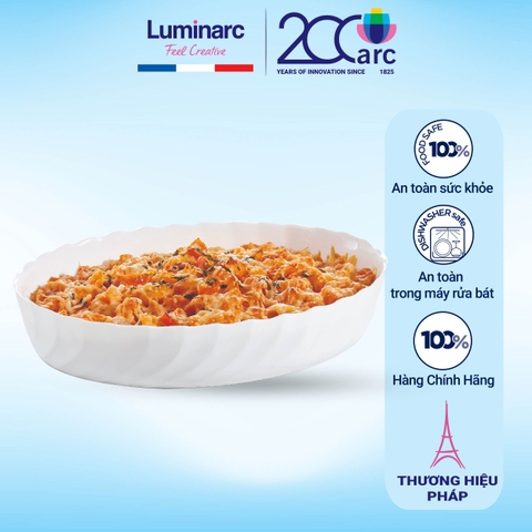 Khay nướng thủy tinh Luminarc Oval Trianon 32x24cm- P4018