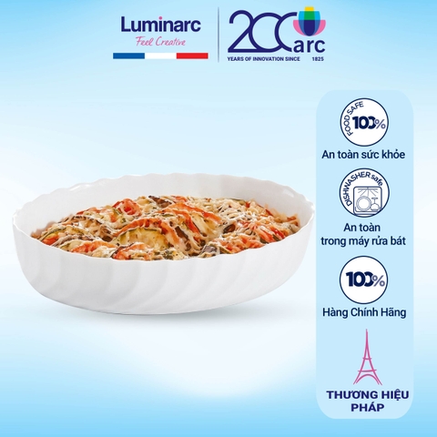 Khay nướng thủy tinh Luminarc Oval Trianon 36x28cm- P4637