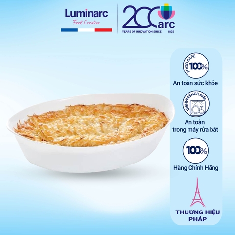 Khay nướng thủy tinh Luminarc Oval Carine 32x20cm - N3083