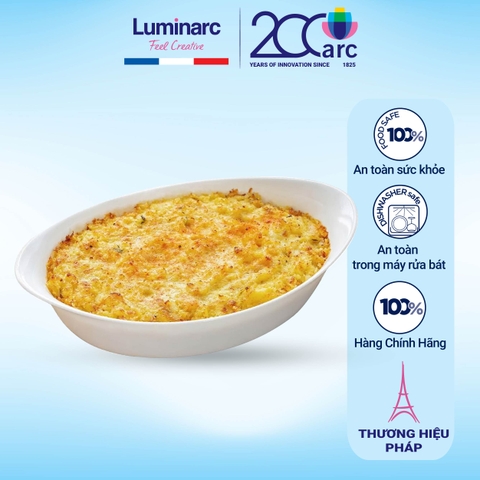 Khay nướng thủy tinh Luminarc Oval Carine 38x23cm - N3486