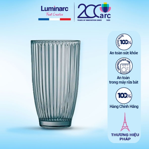 Bộ 6 cốc thủy tinh cao Luminarc Ricky Line 390ml - V8682