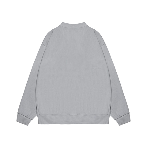 K09-AK2 Rib Cardigan-Xám đậm