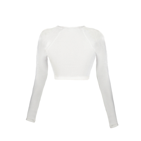 Sisters Áo bo gân tay dài cổ vuông Neva