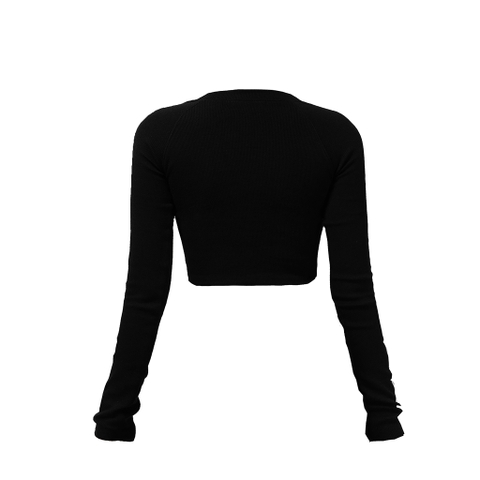 Sisters Áo bo gân tay dài cổ vuông Neva