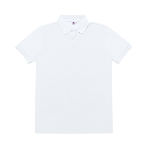 H04-T3 Áo polo nam in nổi HIDDLE nhiều màu-Trắng