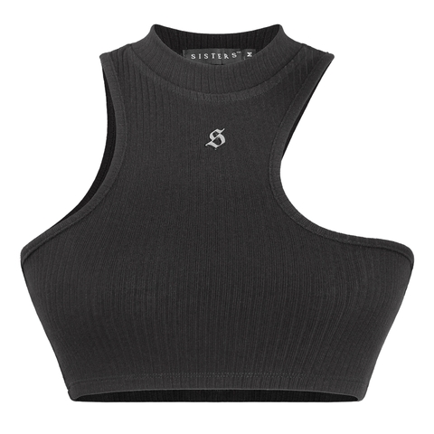 SISTERS Set áo len xẻ cổ váy lưng lật Lottie