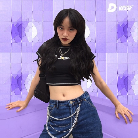 DSS Croptop Davies Seam-BLACK