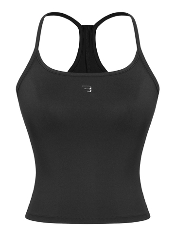 Áo ôm thể thao nữ cổ yếm BRETH kèm mút ngực thun co giãn