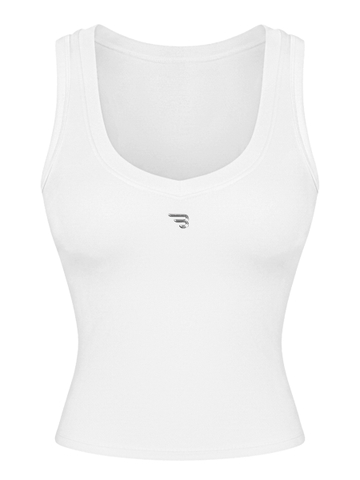 Áo sát nách nữ thể thao dáng cổ tim BRETH sẵn mút ngực