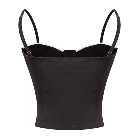 SISTERS Áo hai dây kiểu Corset phối ren Béatrice