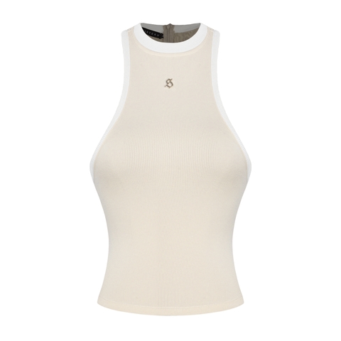 SISTERS Áo ba lỗ khoét sâu Fencii