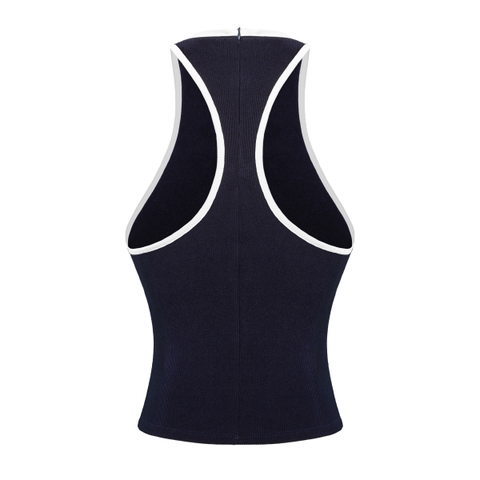 SISTERS Áo ba lỗ khoét sâu Fencii