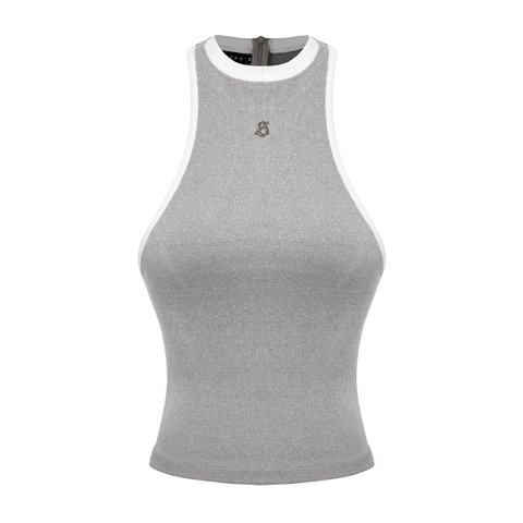 SISTERS Áo ba lỗ khoét sâu Fencii