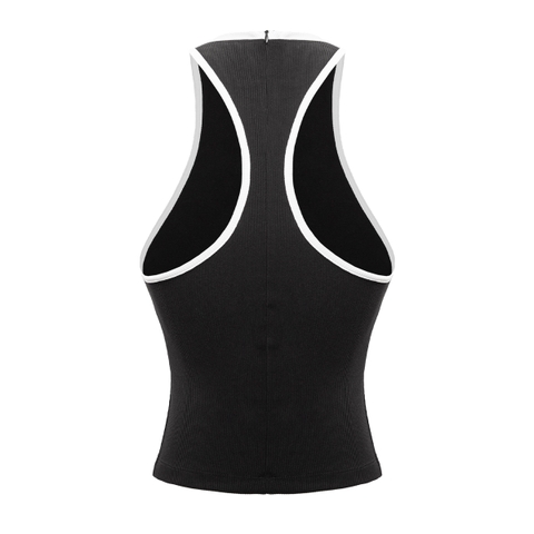 SISTERS Áo ba lỗ khoét sâu Fencii