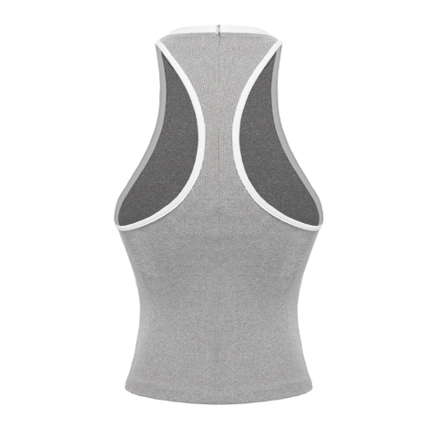 SISTERS Áo ba lỗ khoét sâu Fencii