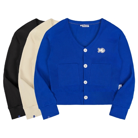 DKMV Cropped Rib Cadigan