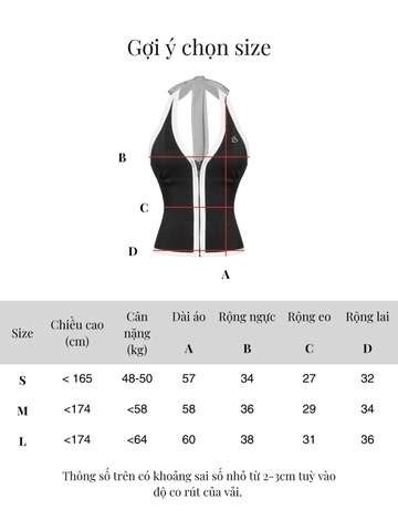 SISTERS Áo cổ yếm phối viền Roline