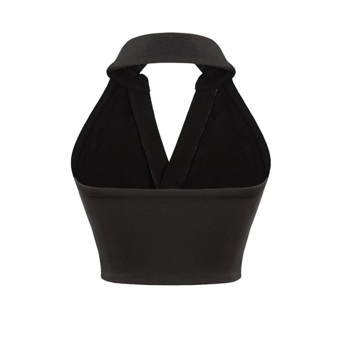 SISTERS Áo croptop ba lỗ cổ bẻ Isobe