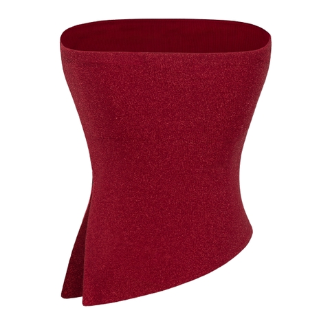 SISTERS Áo croptop ánh kim cúp ngực Elfin