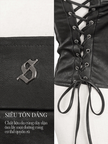 SISTERS Áo croptop cúp ngực đan dây hông Annalise