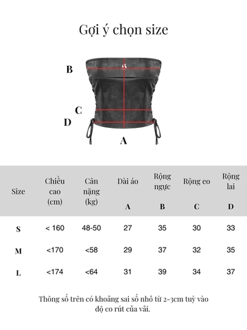 SISTERS Áo croptop cúp ngực đan dây hông Annalise