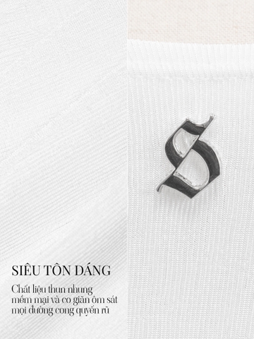 SISTERS Áo croptop cổ yếm Callista