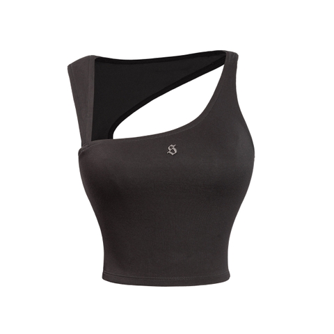 SISTERS Áo croptop cổ cách điệu Phoenix