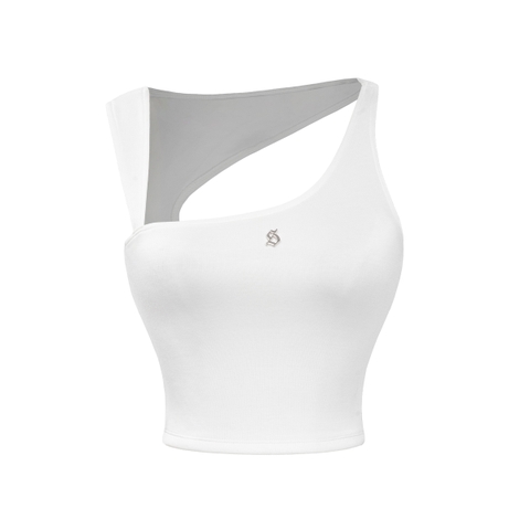 SISTERS Áo croptop cổ cách điệu Phoenix