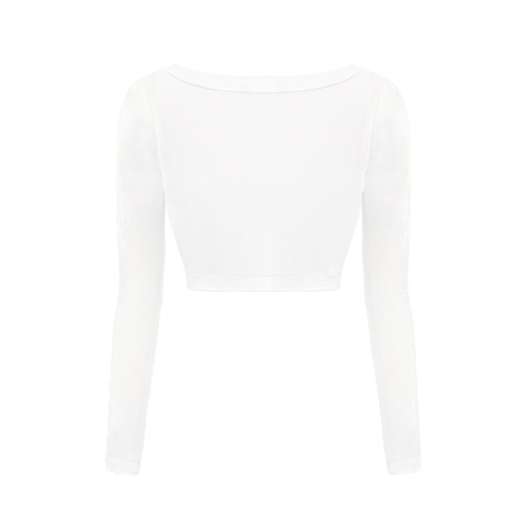 SISTERS Áo croptop dài tay cài nút Chantel