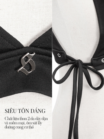 SISTERS Áo mini top Moulin