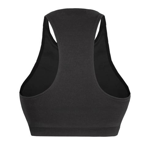 Áo croptop ôm body khóa kéo cut-out SISTERS màu đen siêu ngắn dáng ba lỗ nữ tôn dáng logo inox Cannes  SS-T69