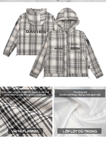 DSW Flannel Hooded Jacket